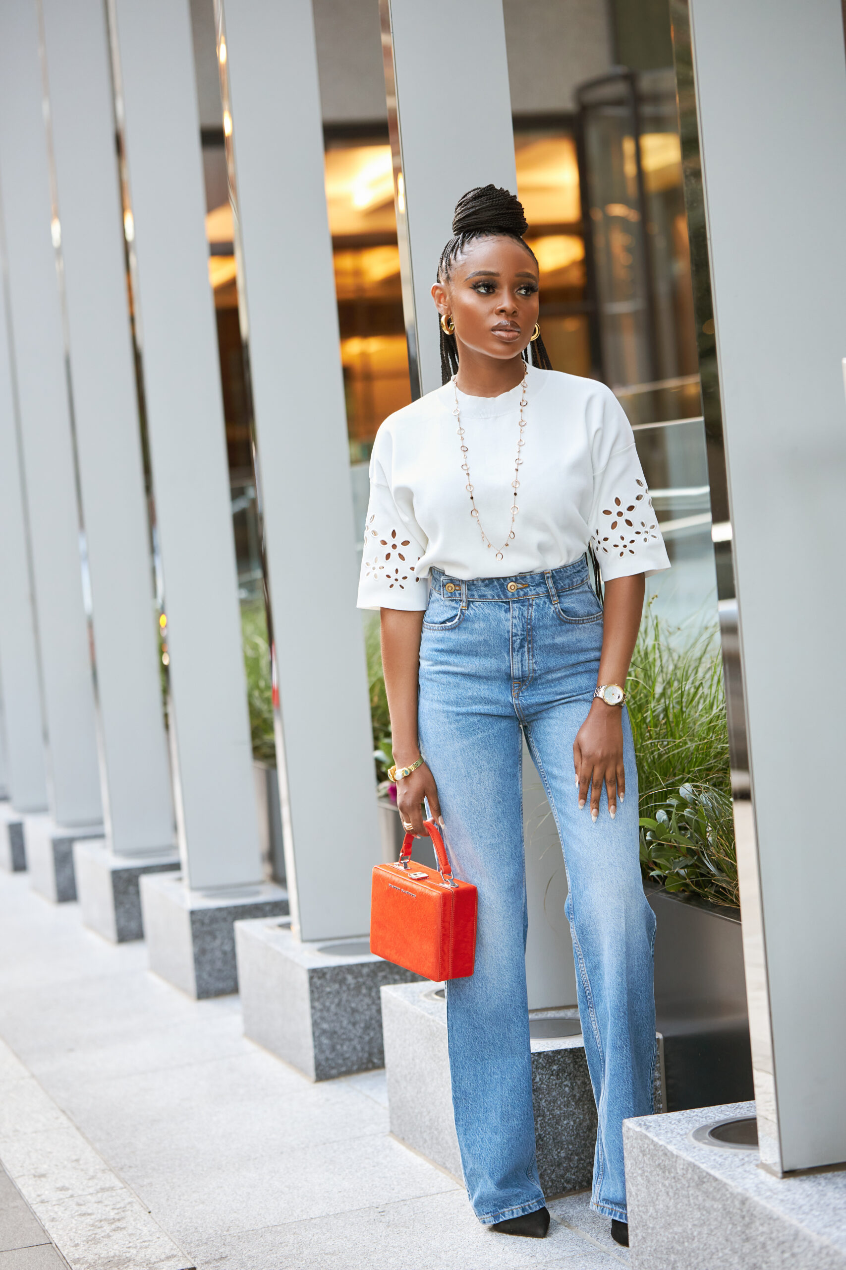 Denim X White Outfit Combination Hello Spring PagesbyBukky